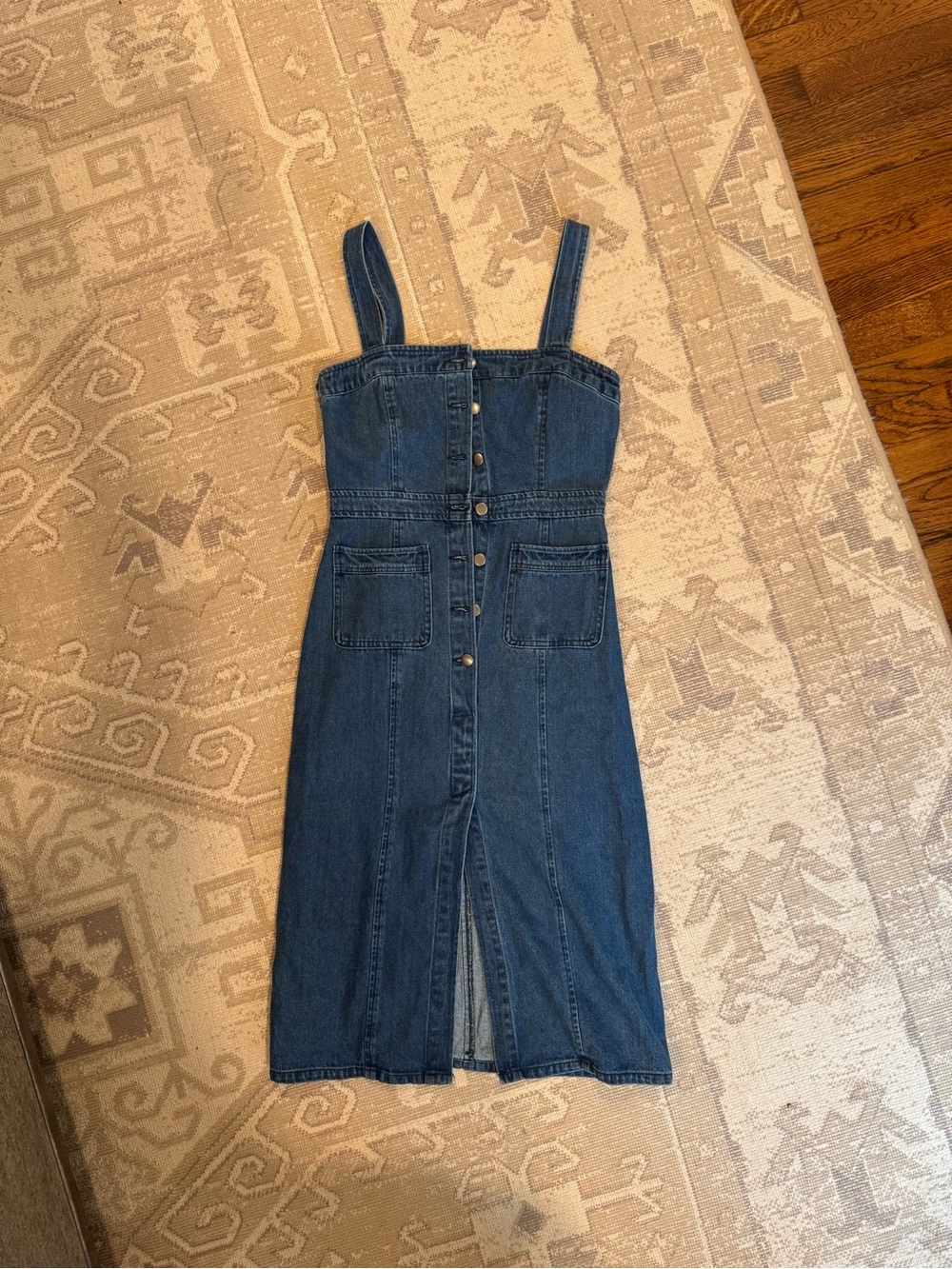 BB Dakota denim midi Americana style dress